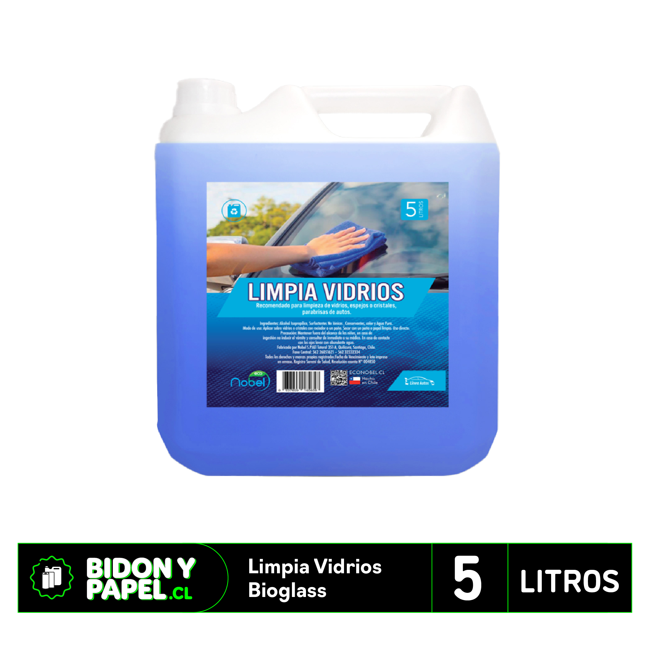 Limpiavidrios Bioglass - 5LT